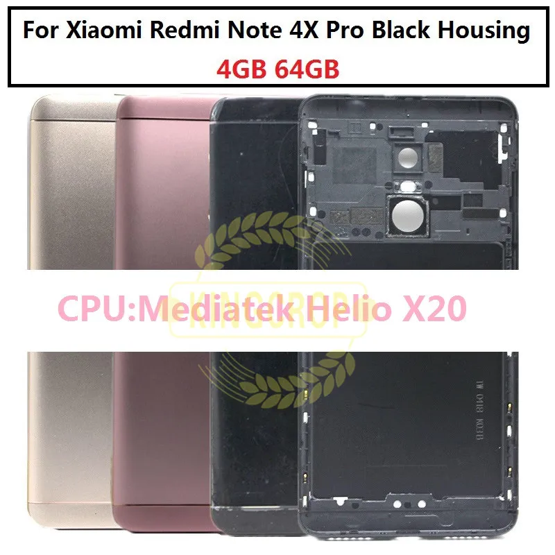Новый металлический чехол для Redmi Note 4X Pro 4 ГБ 64 задняя крышка аккумулятора