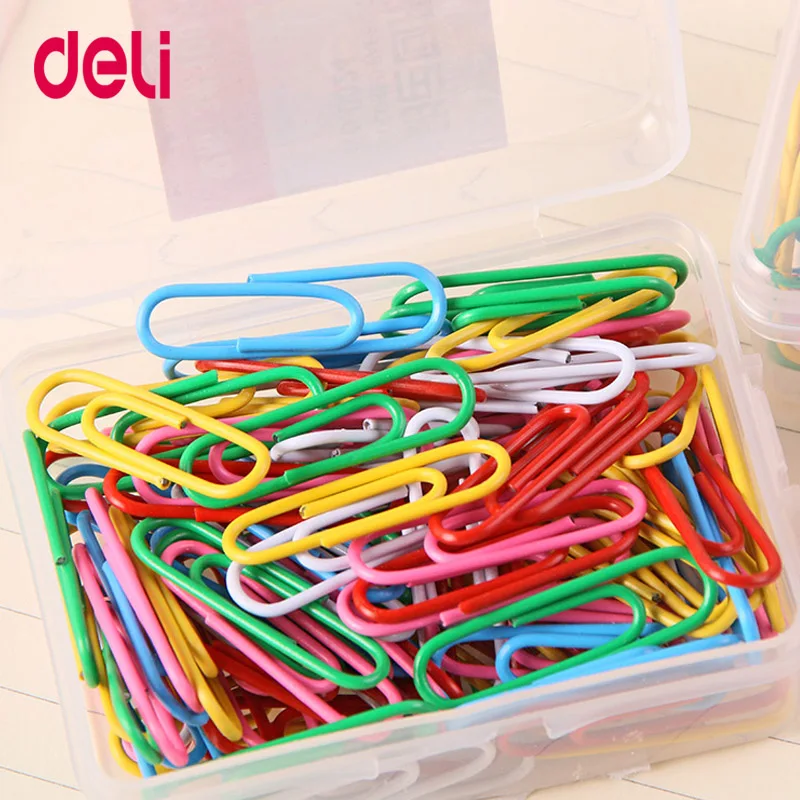 Deli Красочные Креативные милые бумажные зажимы для документов секретные хранения