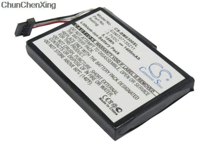Аккумулятор Cameron Sino 1400 мАч для BlueMedia BM6300 BM6300T BM-6400 BM-6420 MD 95255 PNA 150 PNA-3002 смартфона |
