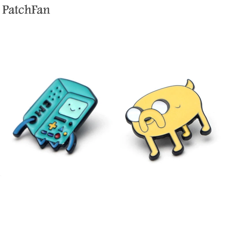 A0472 Patchfan Adventure Time модные популярные забавные очаровательные милые Мультяшные булавки для детей, мужчин, женщин, броши, аксессуары для одежды, ювелирные изделия, значки