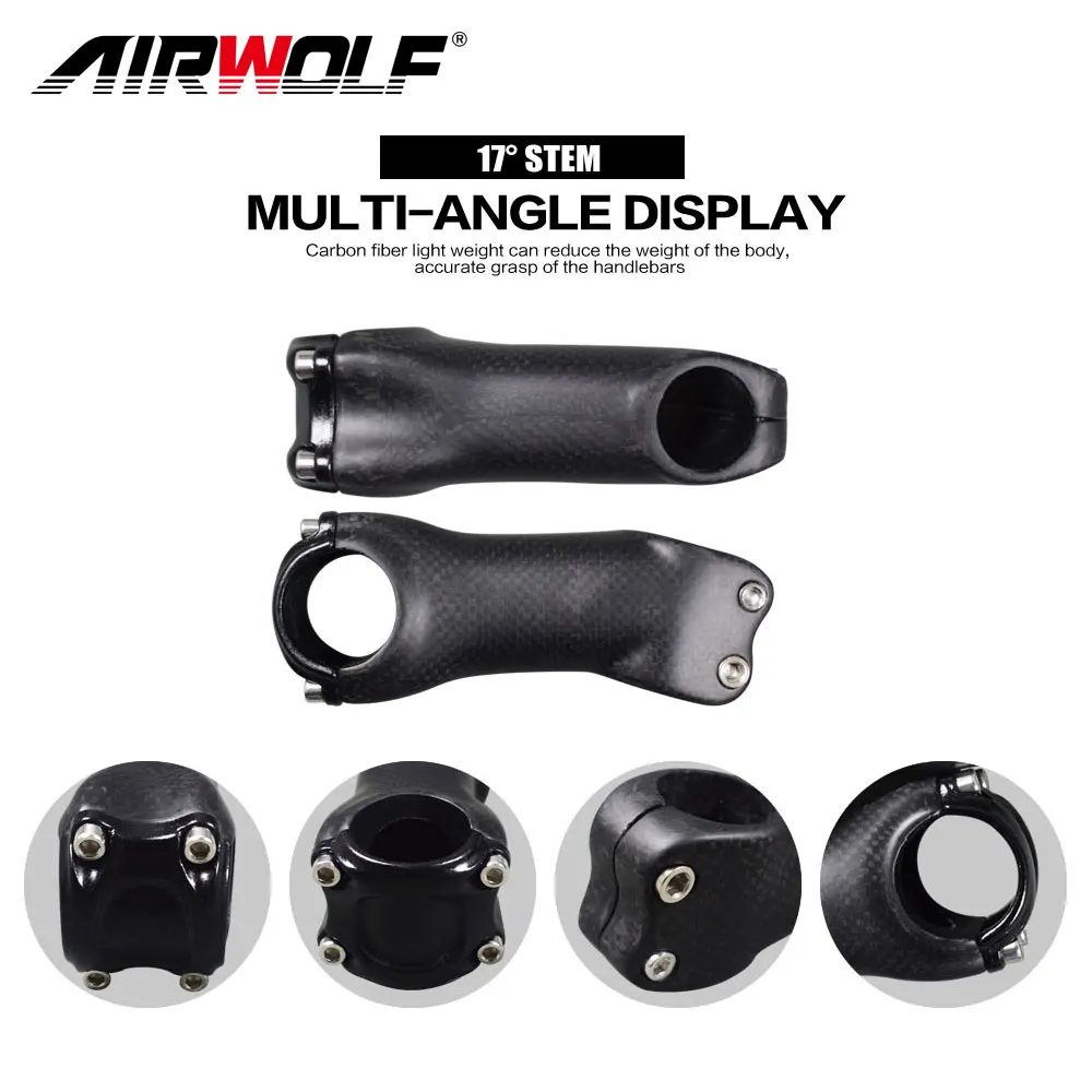 Полный кронштейн крепления руля велосипеда из углеродного волокна/вынос для 17