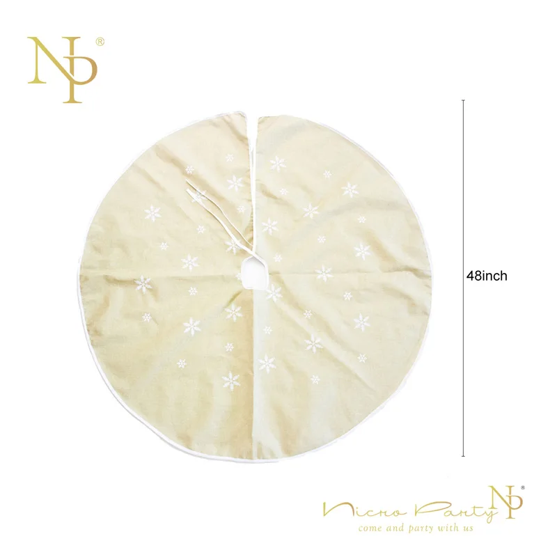 Nicro/1 шт., тканевые юбки для рождественской елки, новинка, домашние, новые, вечерние, декоративные, сделай сам, рождественские украшения для дома# Chr05