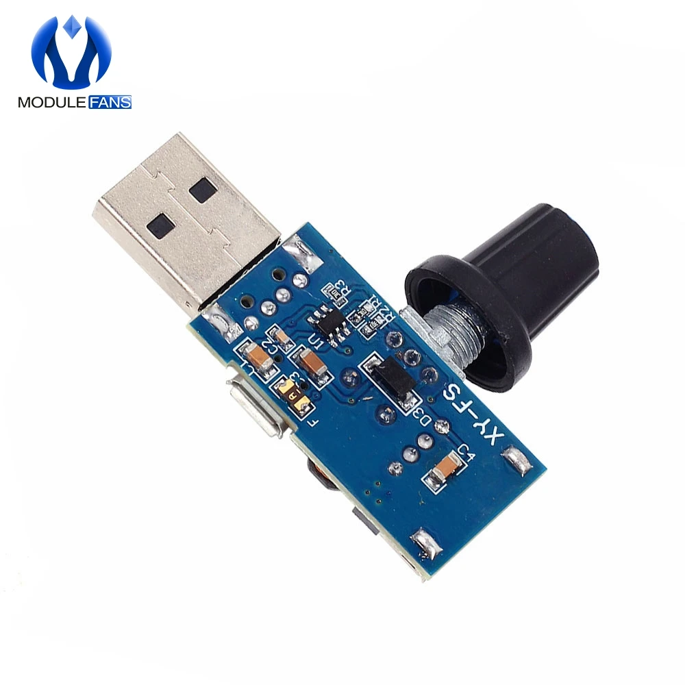 Мини вентилятор USB регулятор скорости ветра громкости воздуха охлаждающий