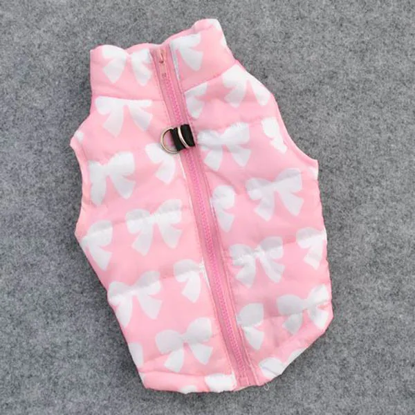 Pink Зимняя одежда для собак, теплая одежда для собак пальто для маленьких собак, жилет для питомцев, куртка для щенков, одежда для чихуахуа, зимняя одежда - Цвет: Pink
