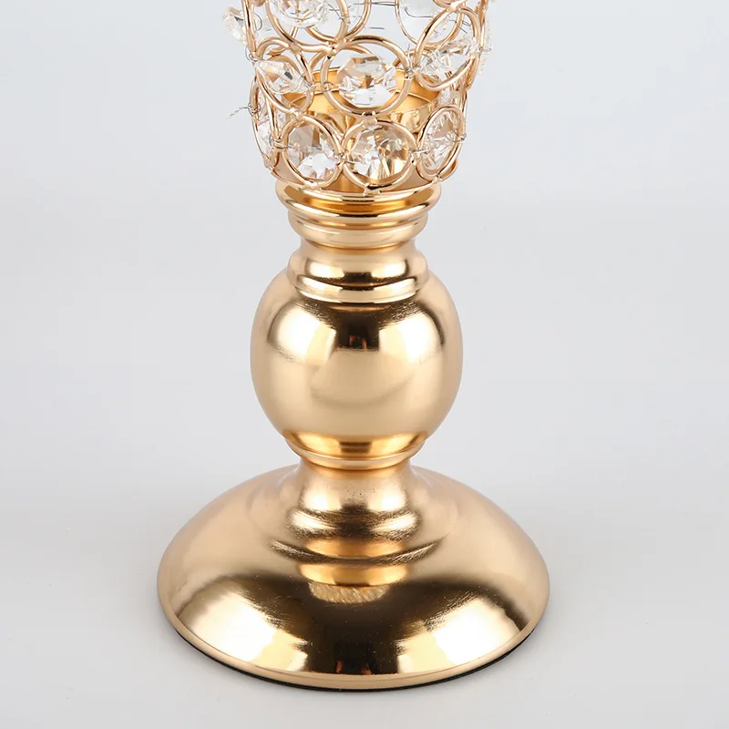 IMUWEN кристаллы подсвечники Позолоченные свадебный канделябр/центральный Декор