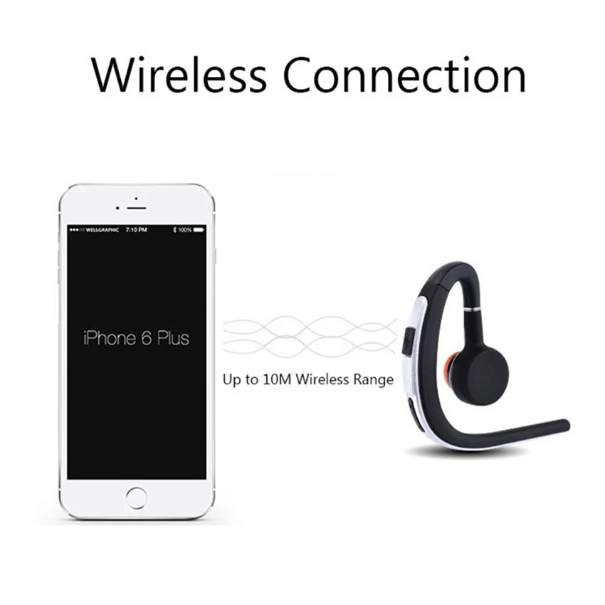 Aimitek Бизнес Bluetooth наушники CSR спортивные Беспроводной небольшой гарнитуры Музыка