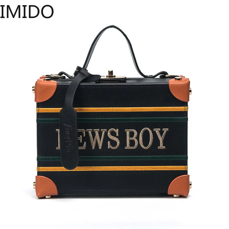 IMIDO винтажная квадратная сумка 2019 новая брендовая дизайнерская популярная
