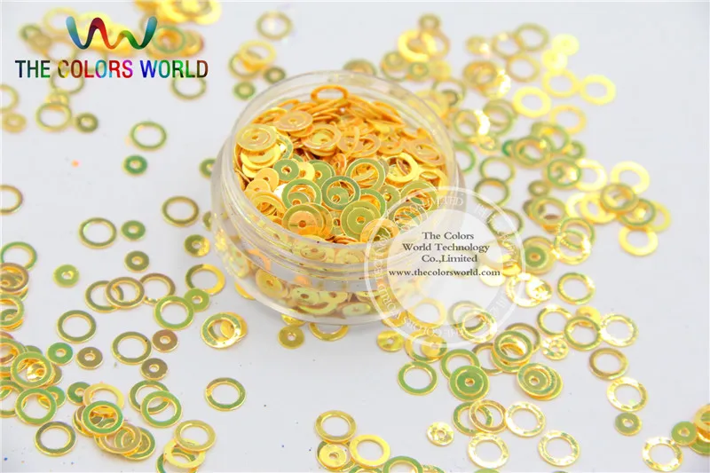 HY6 1 блестящее кольцо в горошек с блестками для дизайна ногтей или украшения