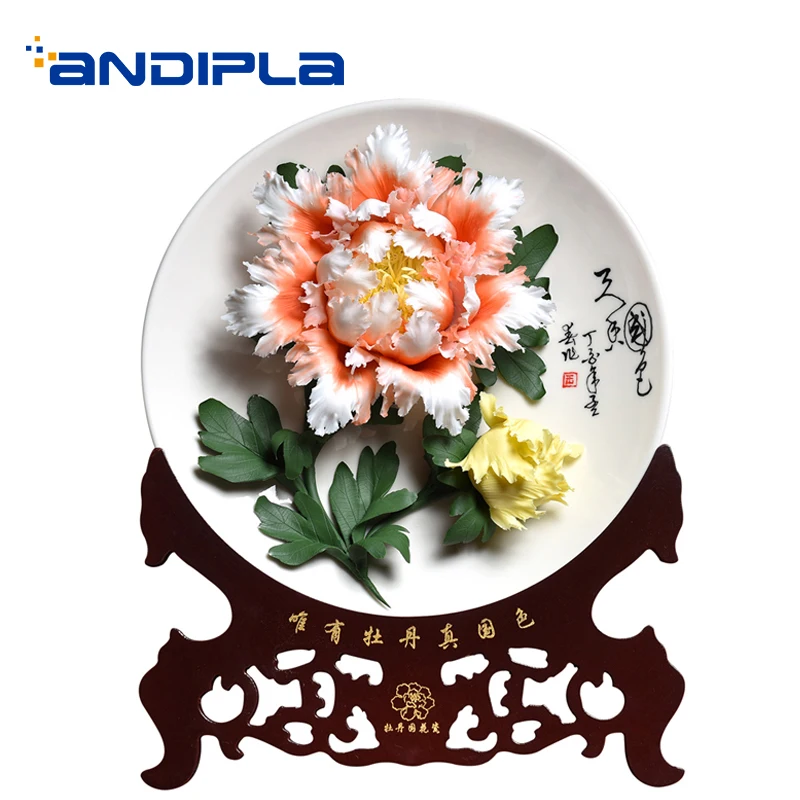 3D пион в пасторальном стиле керамика цветы искусственные изделия высокого