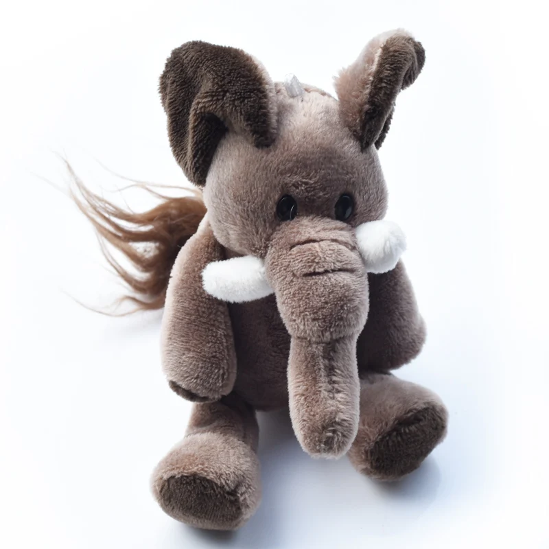 15 см Серия животных из джунглей плюшевая игрушка слон кукла Лев тигр обезьяна