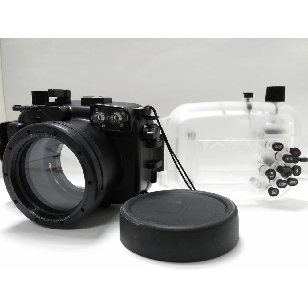 Meikon 40 м/130F подводный водонепроницаемый корпус камеры чехол для Canon G7X(8,8-36,8 мм)+ MEIKON красный фильтр 67 мм