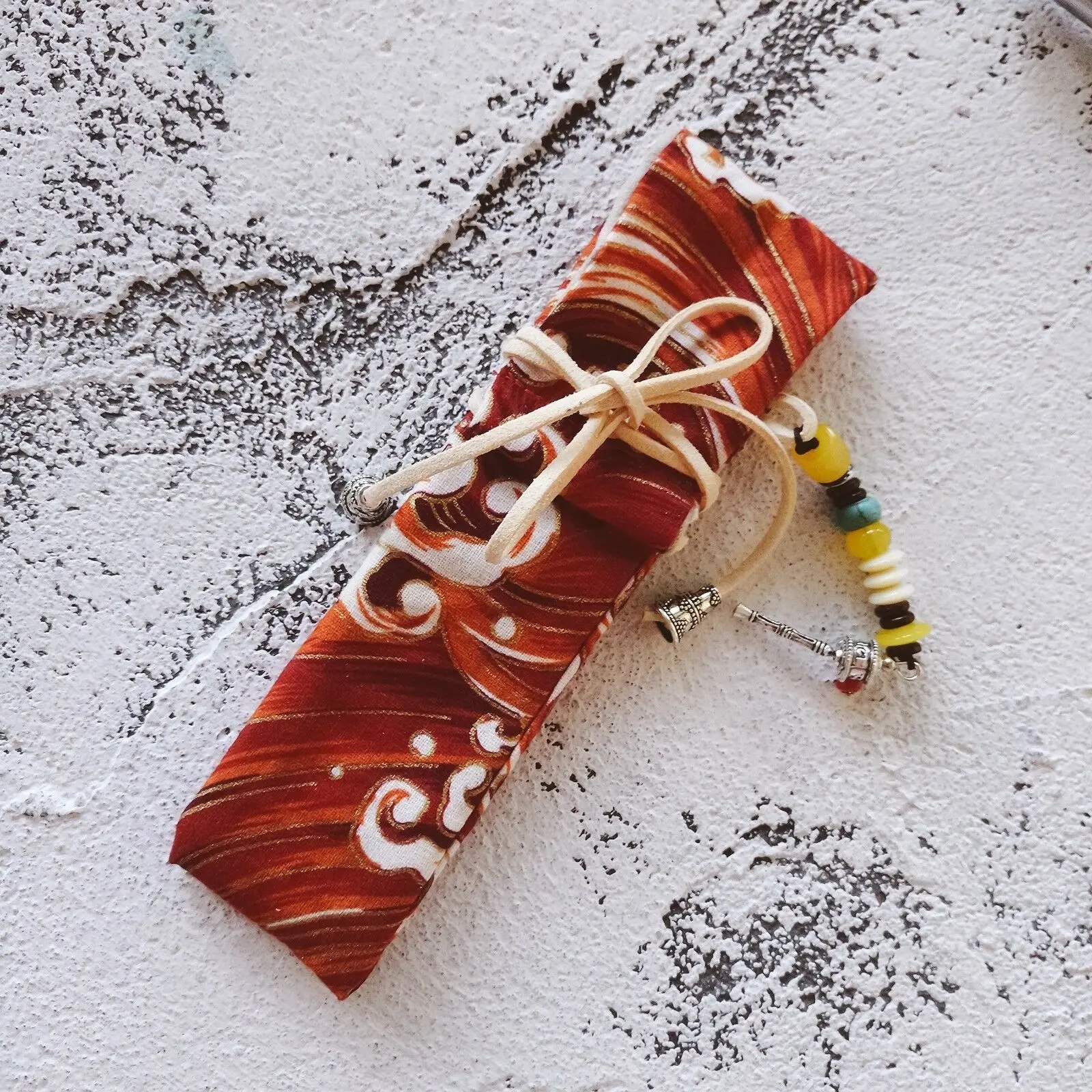 Чехол ручной работы в японском стиле для ручек парчовый чехол Hongdian Fuliwen фонтан