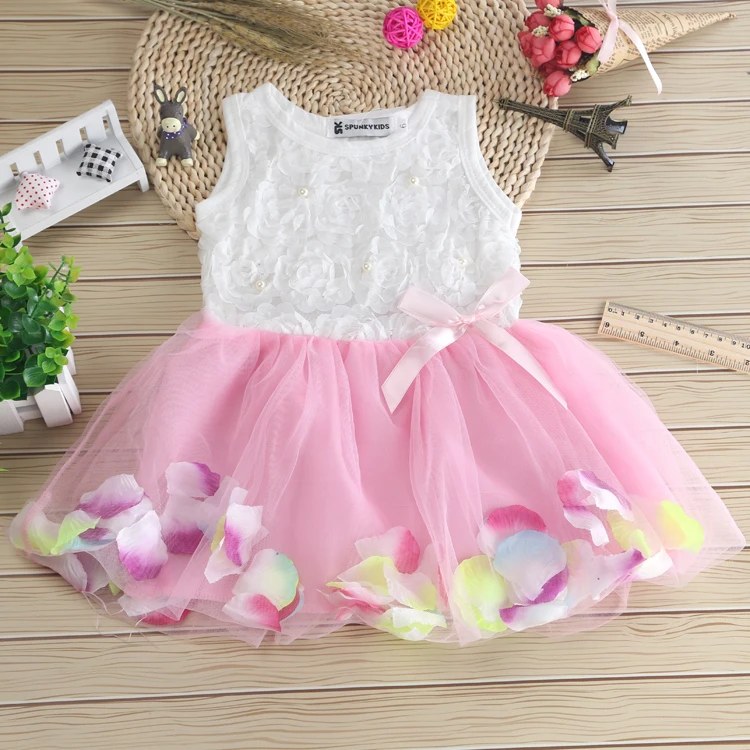 Новинка Vestido Infantil милые кружевные платья с цветочным рисунком для девочек летнее