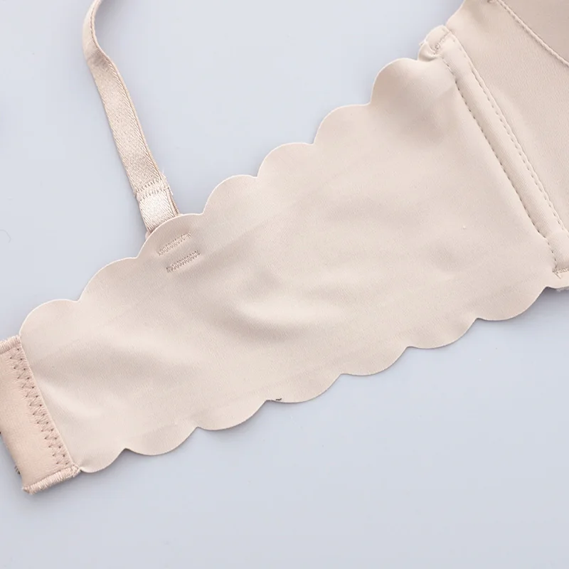 Комплект нижнего белья Пуш-Ап Топ бесшовные Bralette провода Бесплатная бюстгальтер