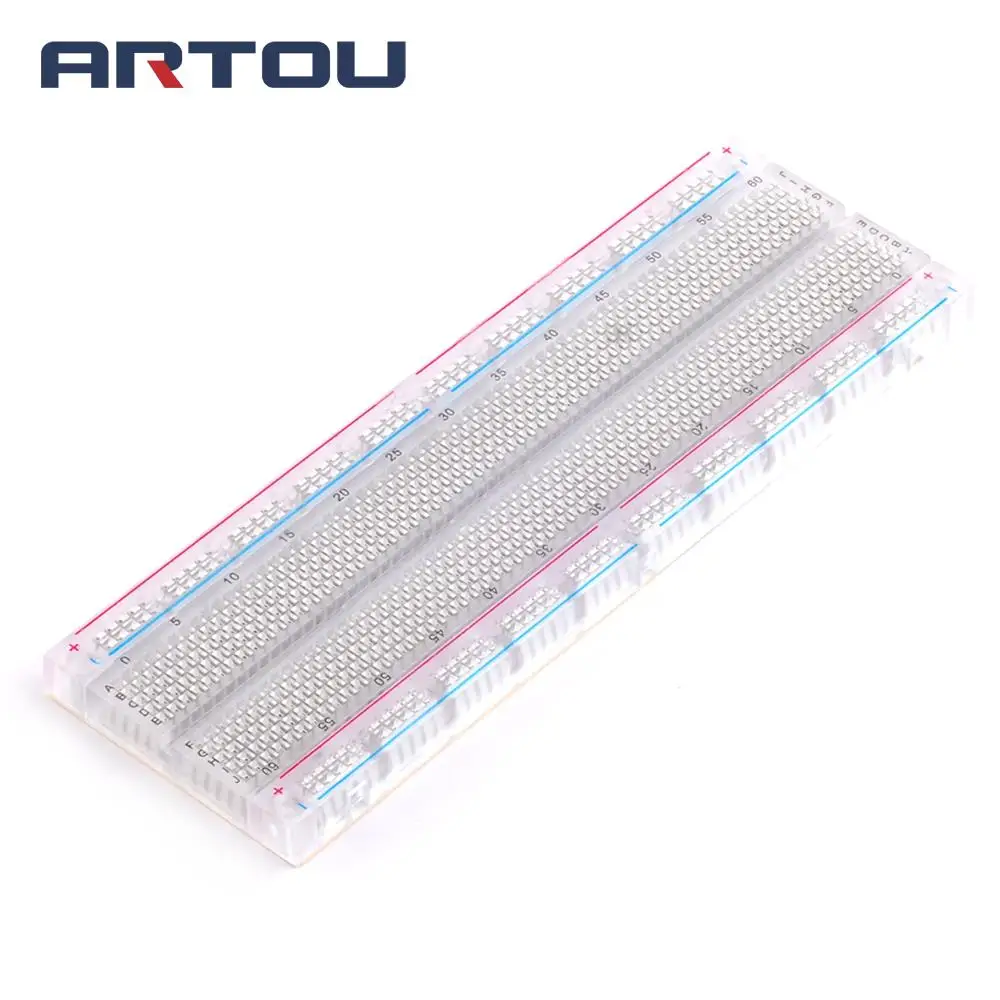 1 шт. макетная плата без пайки 2 автобуса хомут Tiepoint 830|breadboard solderless|protoboard 830breadboard 830 |