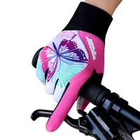 batfox bicycle full finger gloves women winter sport mittens breathable cycling gloves hot full finger mtb road bike gloves pink