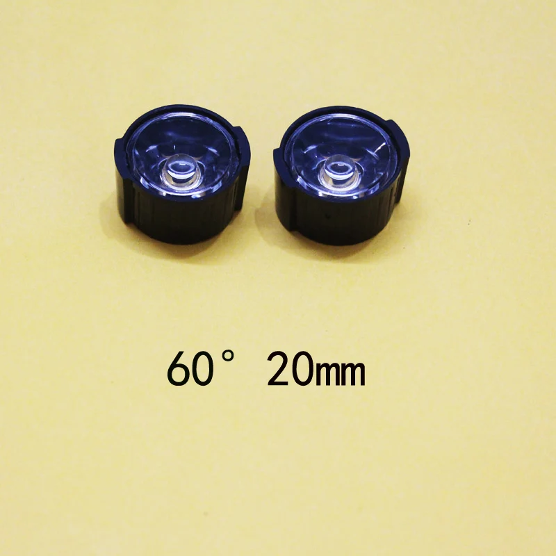 

50pcs/lot , LED surface of the lens is 60 degrees 20mm + lens holder, 1w 3w led lens, LED PMMA lens, free shipping