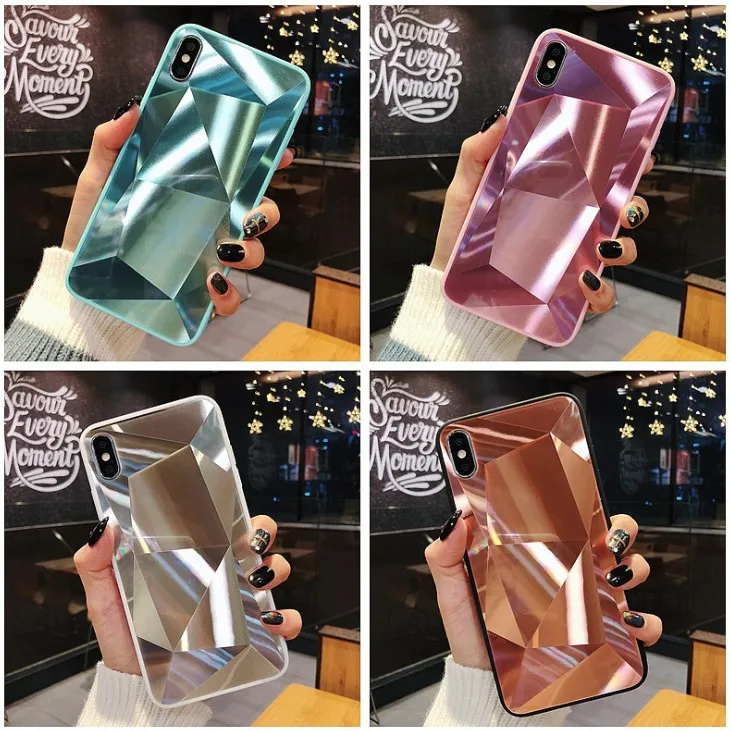 Зеркальный блестящий чехол для телефона X XS Max XR 7 Plus iPhone 6 S 8 акриловый зеркальный |