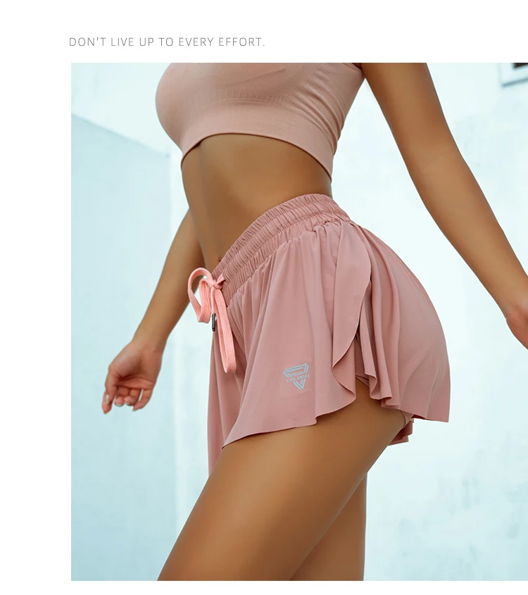 CretKoav Summer Running Shorts Women 2 In 1 Marathon Quick Dry Shorts Gym Loose Sport Shorts Breathable Yoga Shorts
