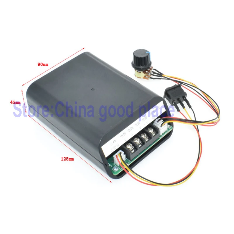 DC12V24V36V48V55V 40A цифровой Дисплей 0~ Регулируемый приводной модуль pwm двигатель постоянного тока Скорость бесщеточный контроллер