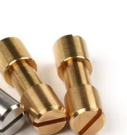 4Pieces Gold 4 шт. Diy нож потайная головка заклепки винт через слово форма латунь/нержавеющая сталь винт для ручки ножа - Цвет: 4Pieces Gold