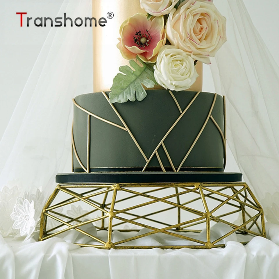 Подставка для торта Transhome винтажная золотистая десертная стойка