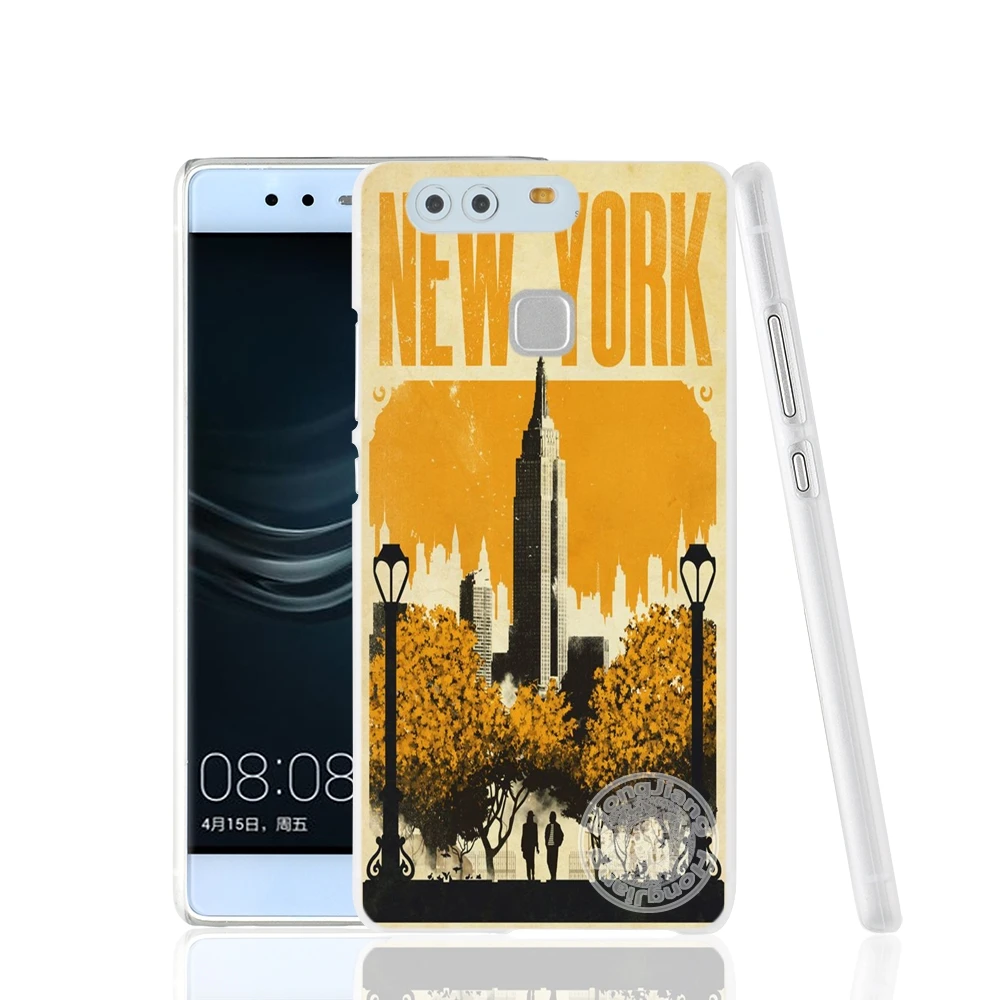 HAMEINUO NYC чехол для телефона с изображением Нью Йорка huawei Ascend P7 P8 P9 P10 lite plus G8 G7 honor 5C