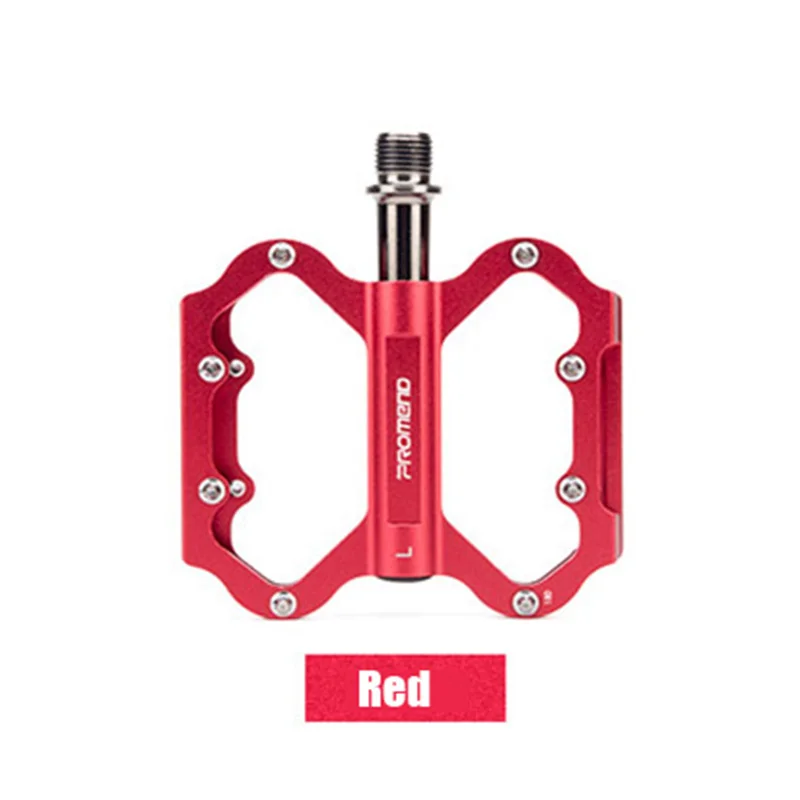 Red Алюминиевые педали для шоссейного велосипеда Mtb Горный Сверхлегкий складной велосипед герметичный Подшипник педали велосипедные аксессуары Запчасти - Цвет: Red