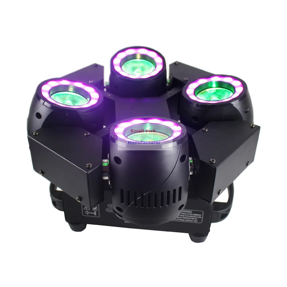 4X60W светодиодный светильник RGBW 4 в 1 моющийся s DMX512 с движущейся головкой SMD5050