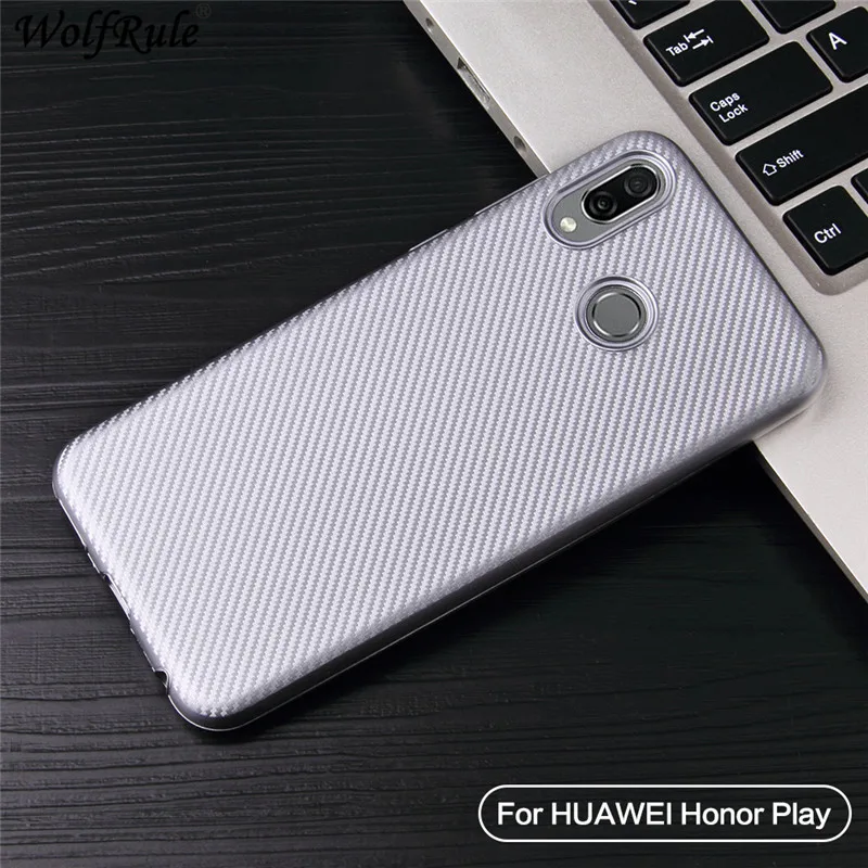 Чехлы для Huawei Honor Play чехол Роскошный с полной защитой из углеродного волокна