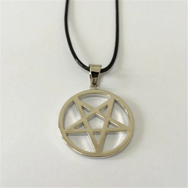 2015 Fashion Inverse Pentagram Pendant Necklace Black Deacon Kuroshitsuji Hunter Van Helsing Hell Satan | Украшения и аксессуары