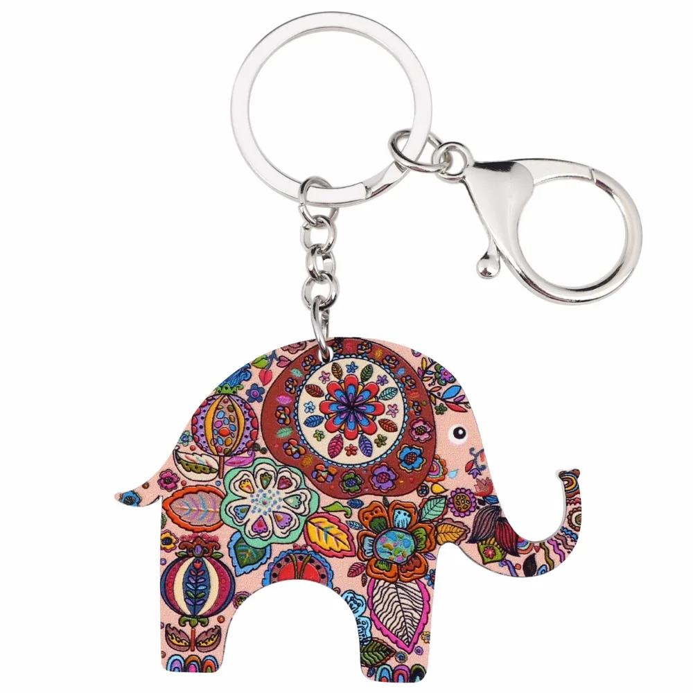 Bonsny акриловые брелки в виде джунглей ранние кольца новинка украшения животных