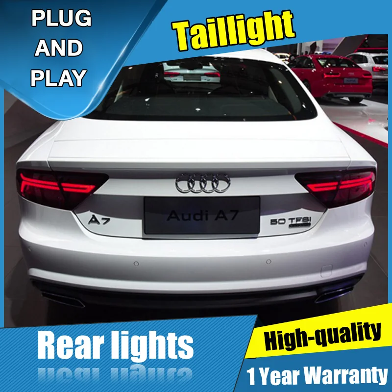 Автомобильный стайлинг для Audi A7 светодиодные плавные задние фонари s 2012-2018
