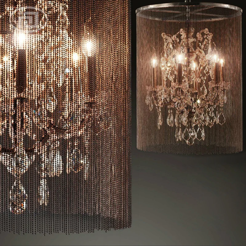 Подвесной светильник в винтажном стиле с индустриальным кристаллом большие