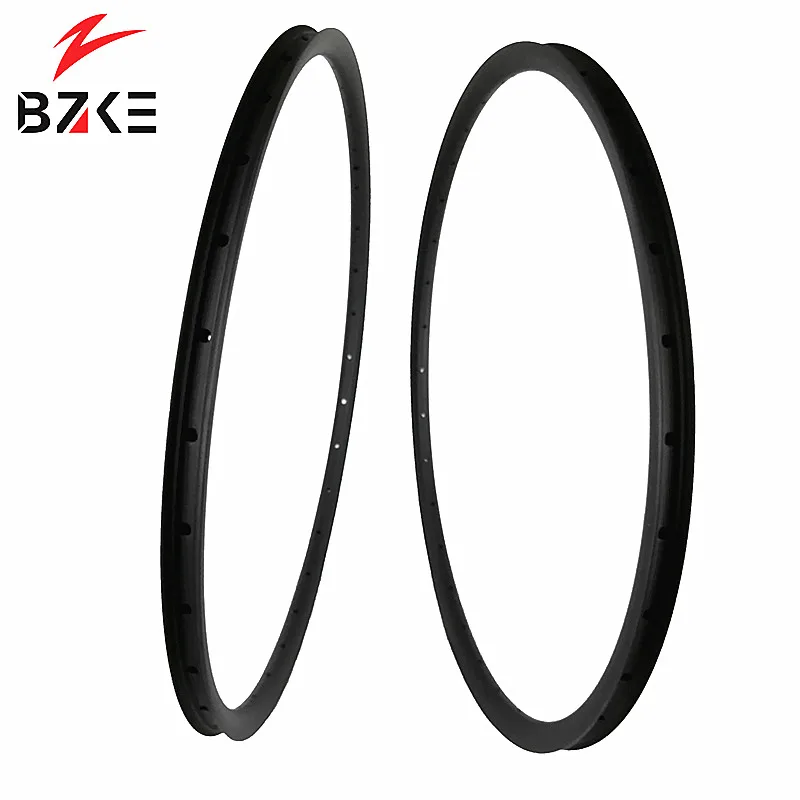 BZKE карбоновые диски mtb 29 супер светильник карбоновые велосипедные обручи 29er 310 грамм 30 мм ширина 22 мм Глубина карбоновые mtb бескамерные колеса UD МАТОВЫЕ