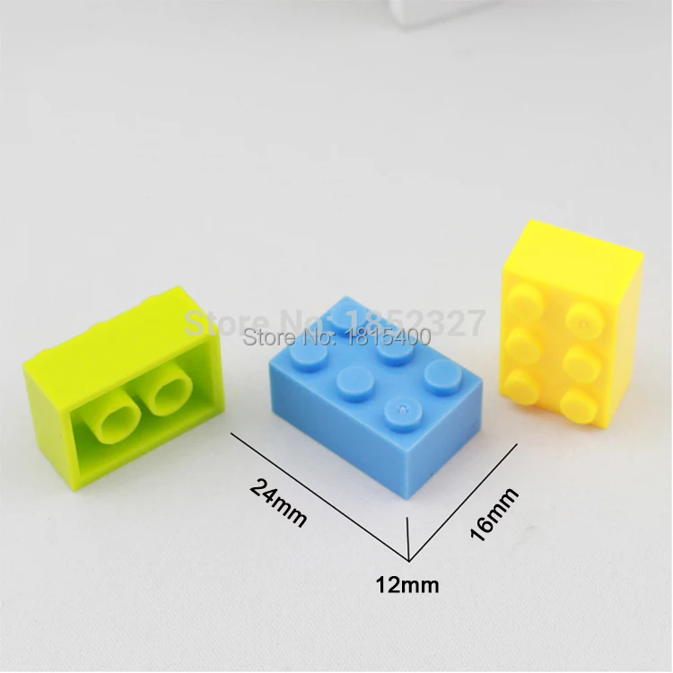 Развивающие детские игрушки DIY Обучающие блоки 2X3 пластиковые сборочные
