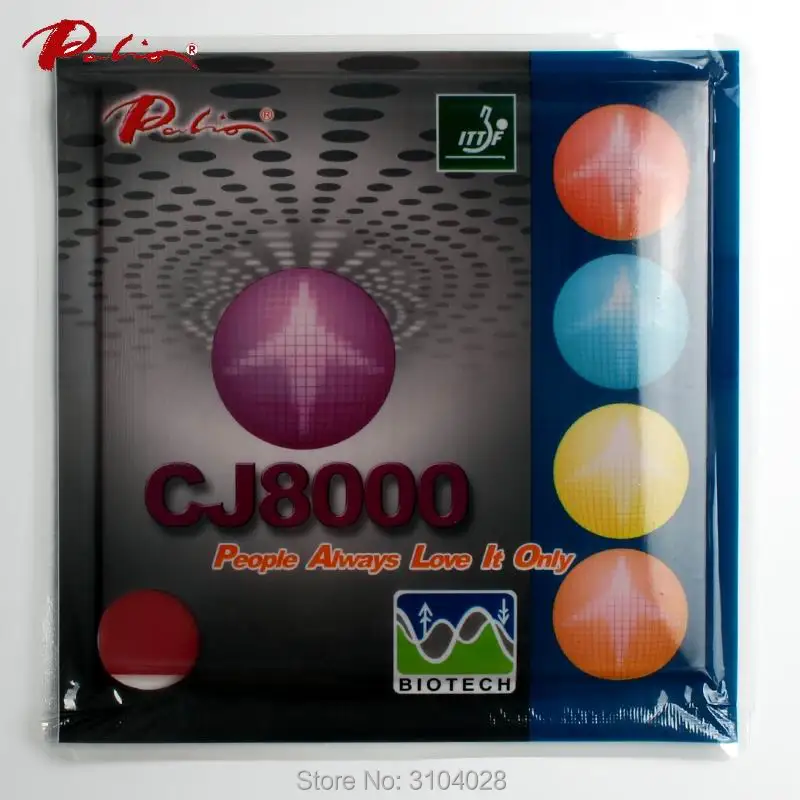 Palio official long term CJ8000 36-38 table tennis rubber BIOTECH technilogy fast attack with loop sticky  table tennis racket