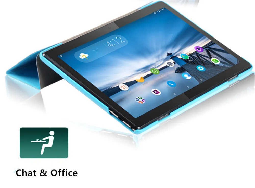 Новый однотонный Ультратонкий чехол-книжка из искусственной кожи для Lenovo Tab M10 10 1