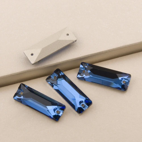 Sapphire YANRUO 3255 космический багет стеклянные камни плоская задняя часть шитье стразами Ремесло Свободные бусины Кристалл пришивные стразы - Цвет: Sapphire