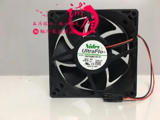 Оригинальный двухпроводной конвертер Nidec T92T24MS1A7 51 24V 0.22A 9CM 9025 вентилятор