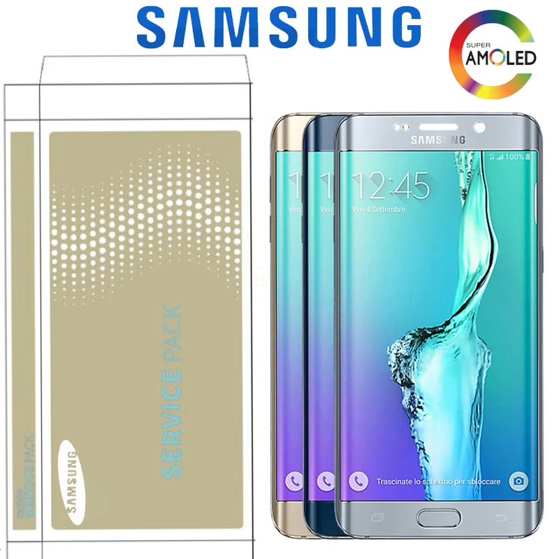 Оригинальный 5 7 дюймовый дисплей для Samsung Galaxy S6 Edge Plus G928 G928F SM G928FD ЖК кодирующий