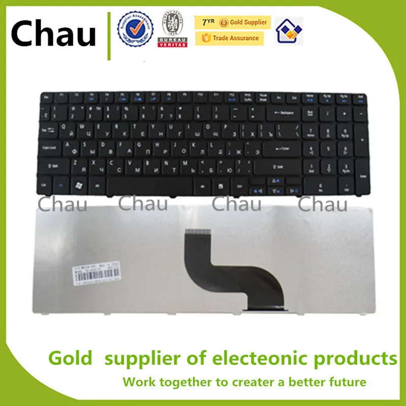 Клавиатура Chau для ноутбуков Acer черная Русская клавиатура PK130C94A00 PK130C91104 V104702AS3
