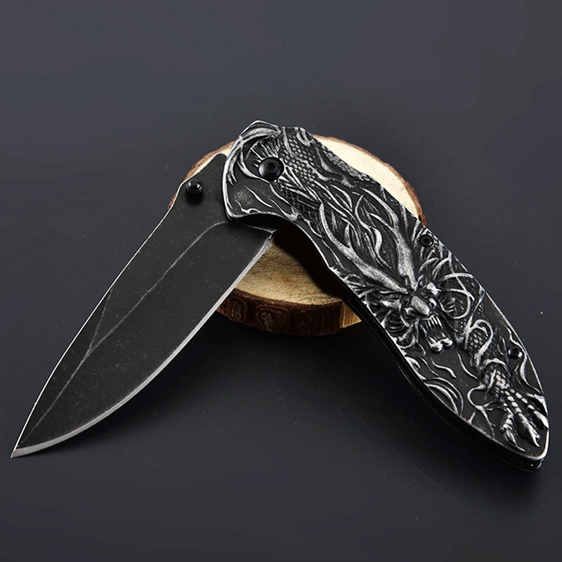 Охотничий складной нож cs go карманный резной с ручкой для выживания ganzo