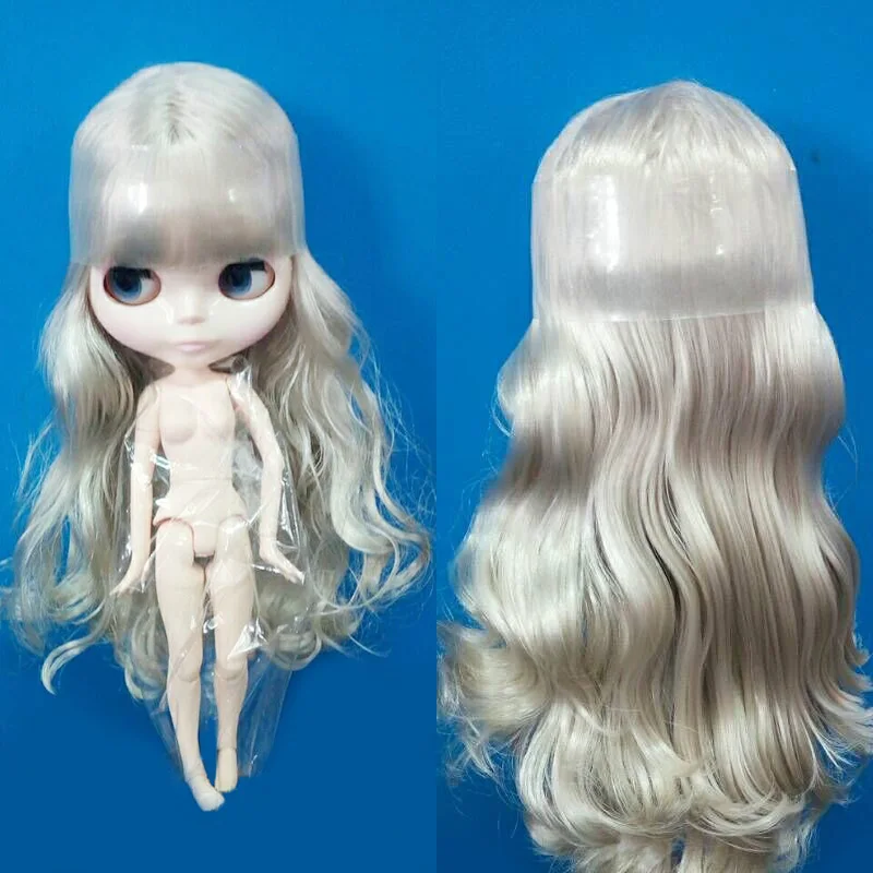 Кукла телесного цвета серебряные вьющиеся волосы шарнирная кукла сделай сам