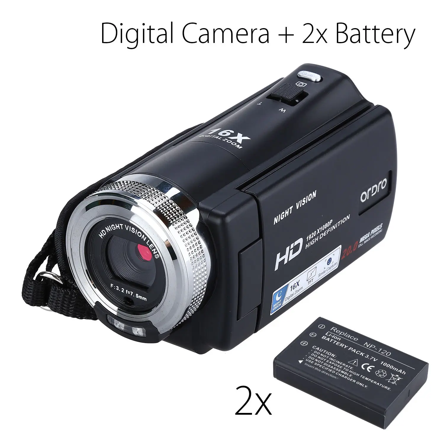 ORDRO HDV V12 3 0 &quotlcd 1080P FHD цифровая камера видеокамера 16x Zoom DVR IR ночного видения CMOS