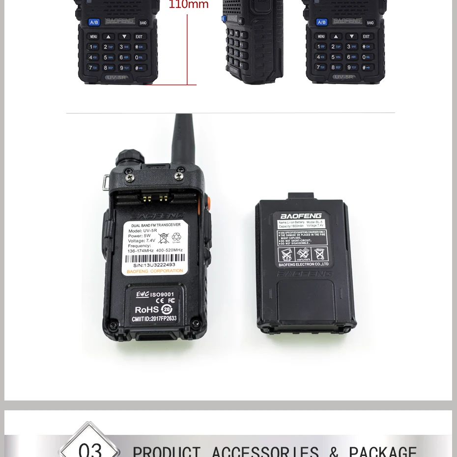 2 шт. Baofeng UV5R рация Двухдиапазонная HAM CB радио 2 способ портативный приемопередатчик VHF UHF UV 5R радио охотничья станция стерео