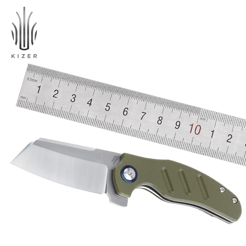 Kizer Knife Survival C01C V3488C2 Mini Sheepdog Ball Bearing Flipper Knife for Rescue High Quality Hand Tools