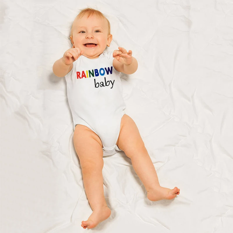 DERMSPE/хлопковый комбинезон с короткими рукавами и надписью для новорожденных