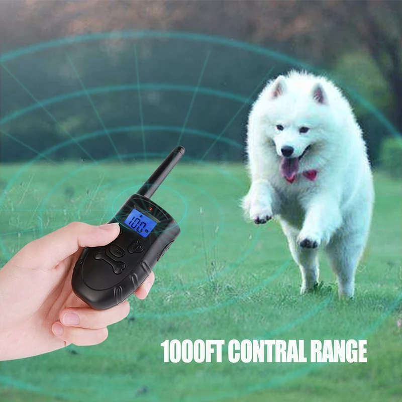 Rechargeable Dog Training Collar for Large Medium Small Dogs Puppies remote-controlled Pet with LCD Display | Дом и сад