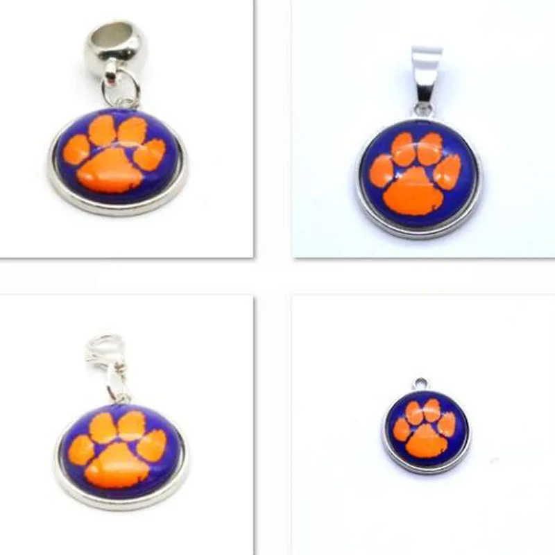 2018 модные ювелирные изделия Clemson университет NCAA Шарм Кулон Fit Браслет DIY Подвески